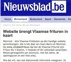 Website brengt Vlaamse frituren in kaart